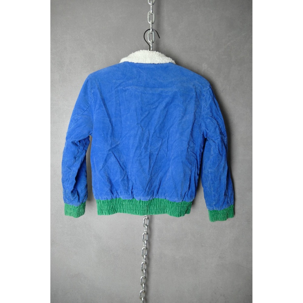 Stella McCartney Kids Blue Corduroy Sherpa Lined Bomber Jacket‎ 12 Years - Picture 6 of 8